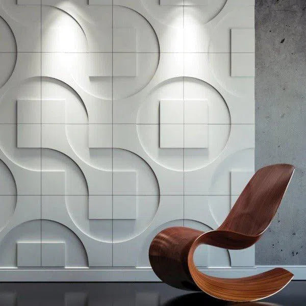 3D Wall Panel - ROUND & SQUARE - DecorMania.eu