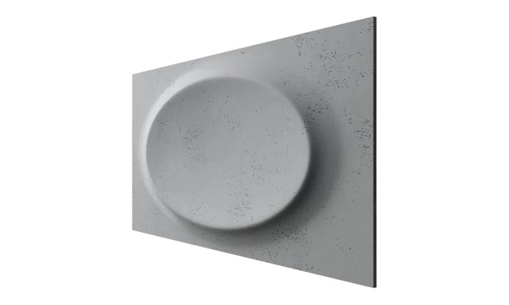 Concrete 3D Wall Panel OVAL - DecorMania.eu