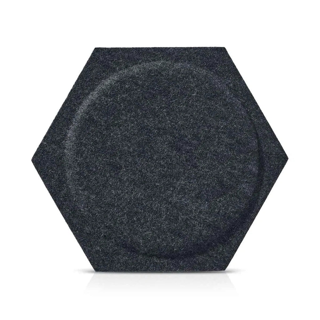 HEXA BOLD 2 Felt Panel - BLACK 30x26cm - DecorMania.eu