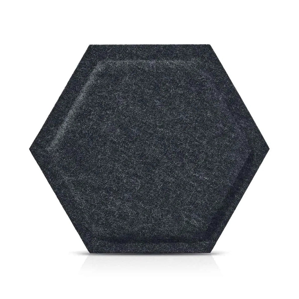 HEXA BOLD Felt Panel - BLACK - DecorMania.eu