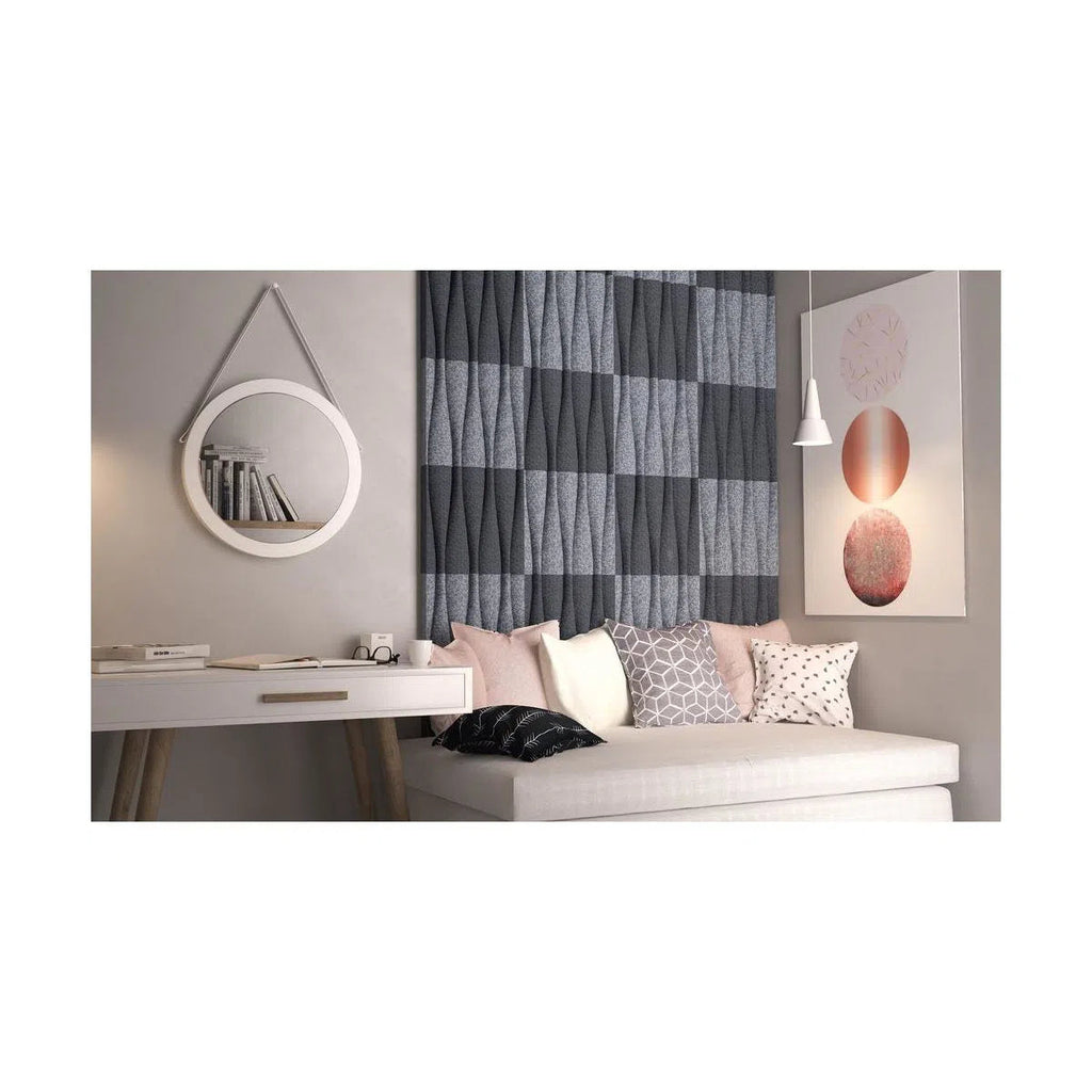 SANDGLASS Felt Panel - GREY - DecorMania.eu