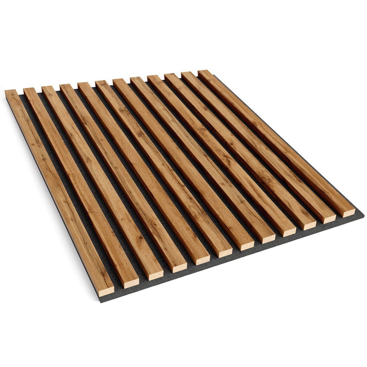 Paneles acústicos de madera maciza 2600 x 400 mm roble natural - Tabacco, Akustikpaneele Massivholz, Paneles acusticos, Revestimiento de paredes y  fachadas
